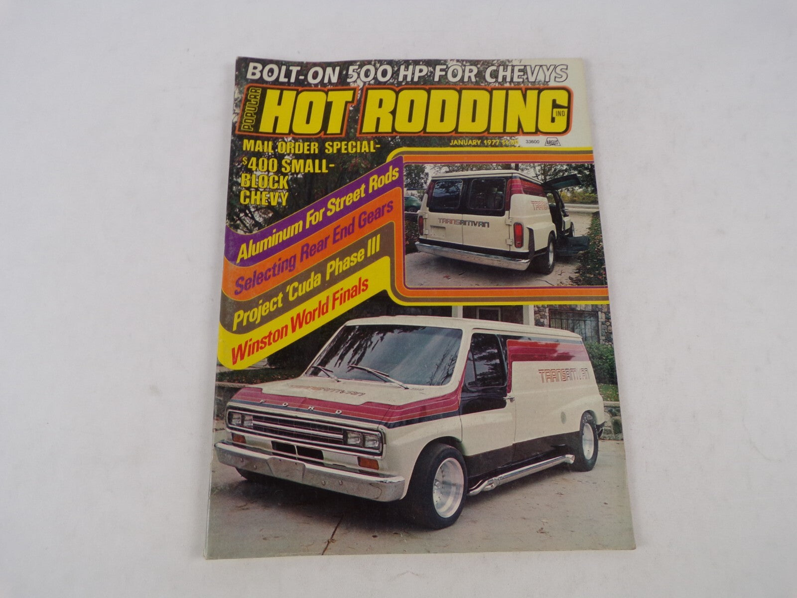 January 1977 Hot Rod Magazine Bolt-On 500 HP For Chevys Mail Order Special-400Sm