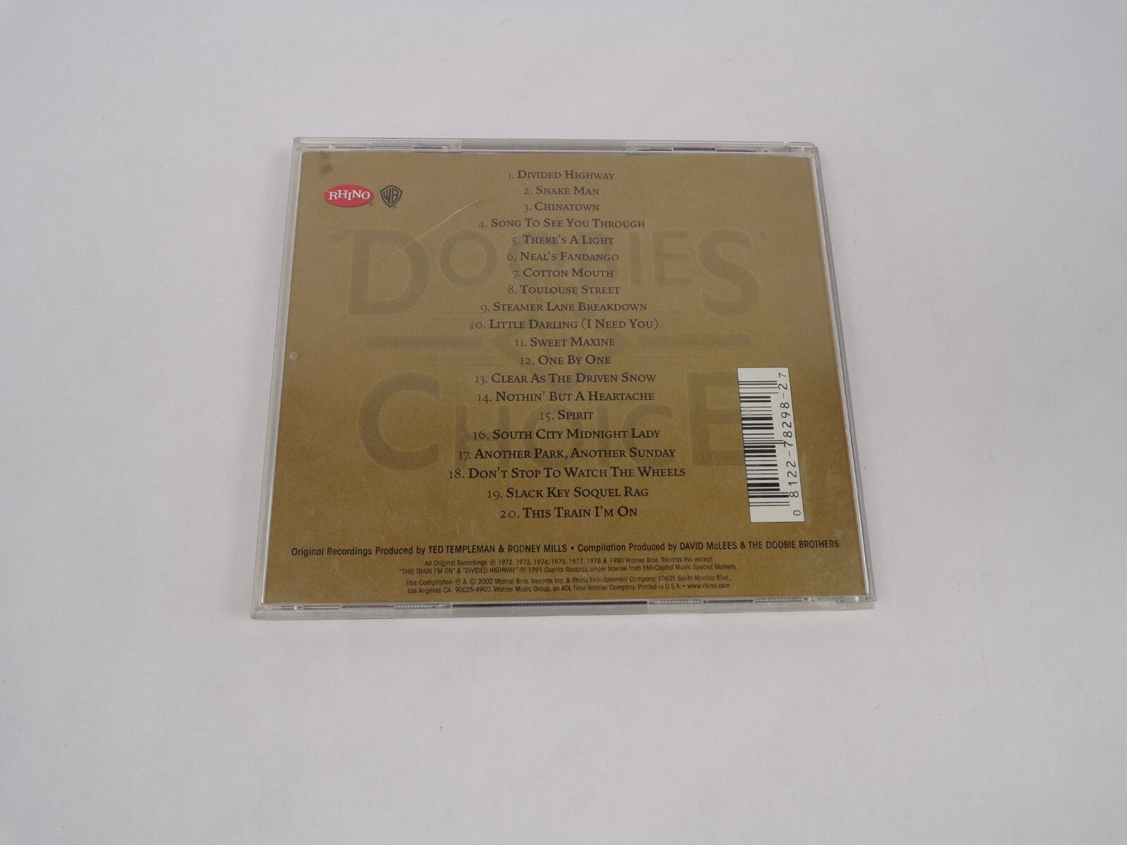 The Doobies Brothers Doobie Choice Clear As The Driven Snow Spirit Sweet CD#63