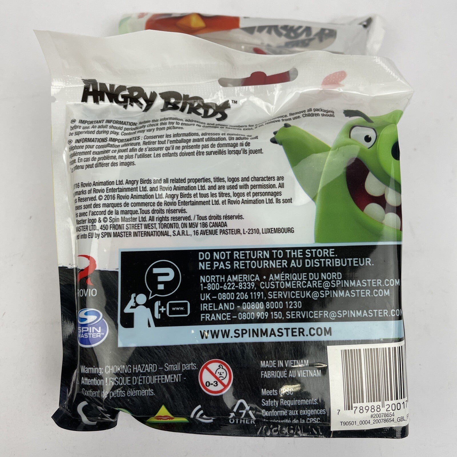 Lot of 2 x Rovio Tiny Toppers ANGRY BIRDS Character Figures RED, Terrence NEW