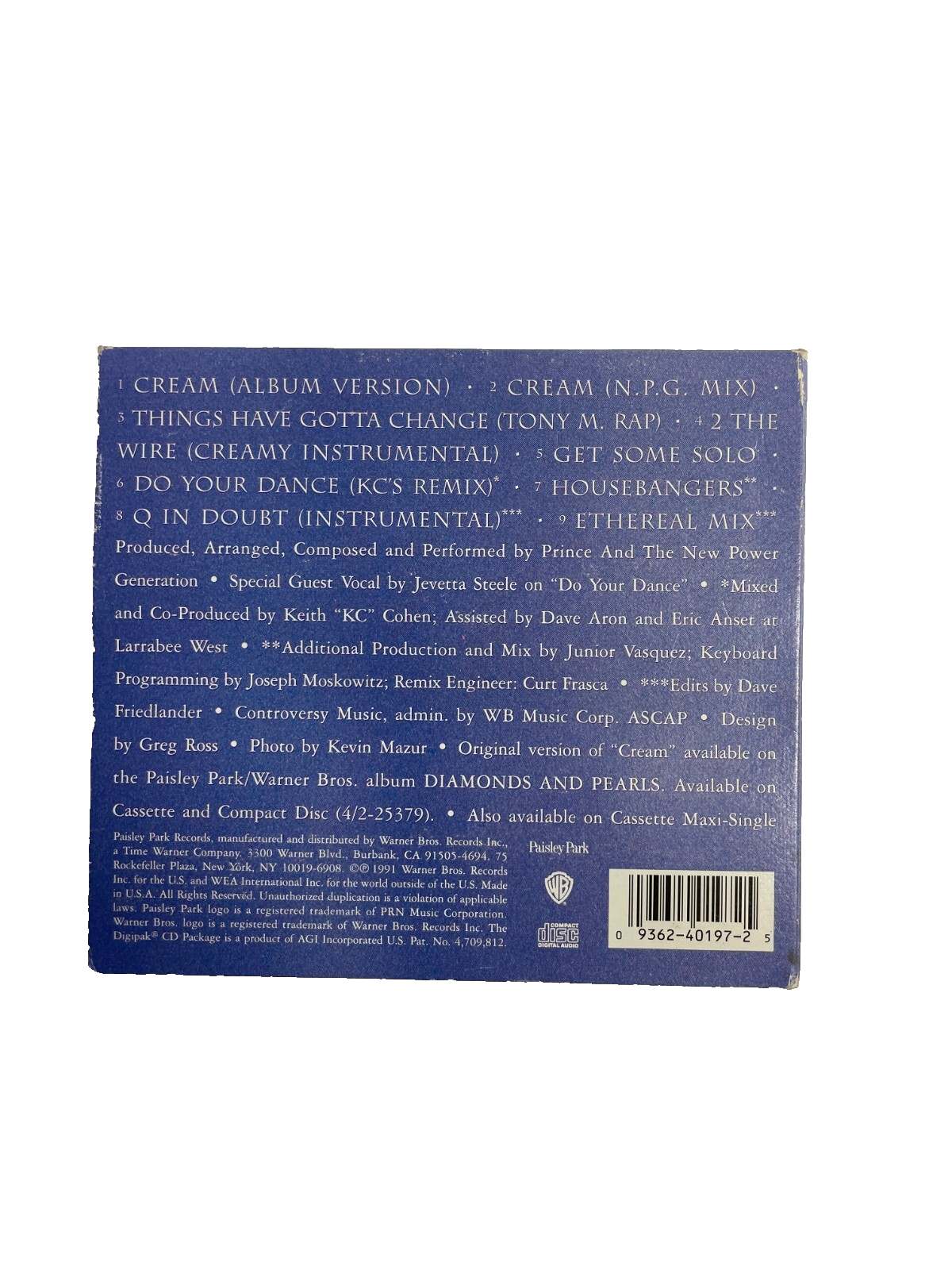 Cream Prince And The New Power Generation Compact Disc Maxi - Single CD#6