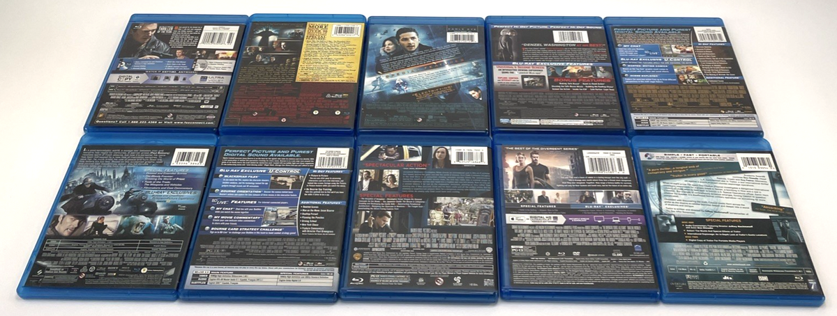 Action Thriller Blu-ray Lot of 10 Traitor, Eagle Eye, Safe House, Wanted, Priest