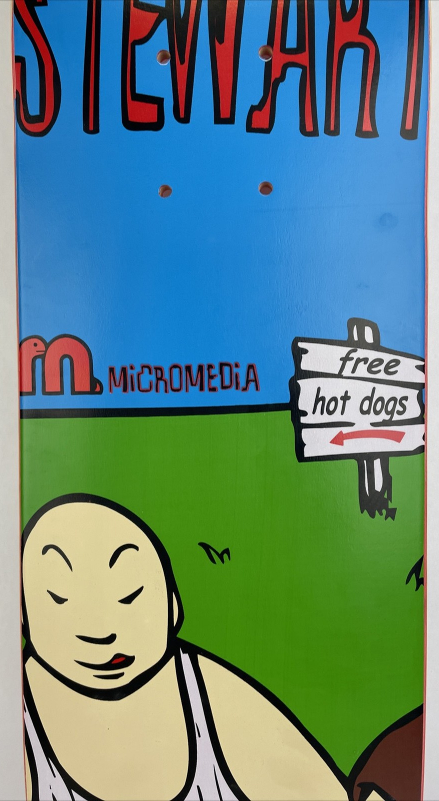 Media Micromedia Skateboards Mini Skateboard Deck Jake Stewart Delinquent