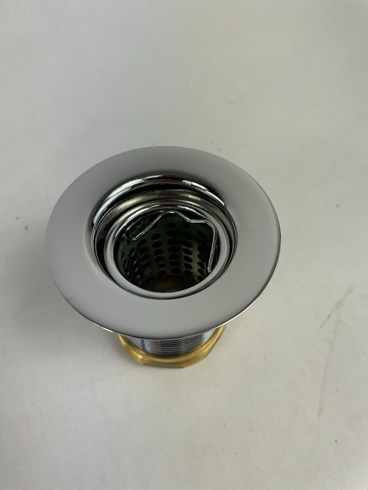 Mountain Plumbing MT710 CPB polished chrome brass bar sink strainer with removable basket