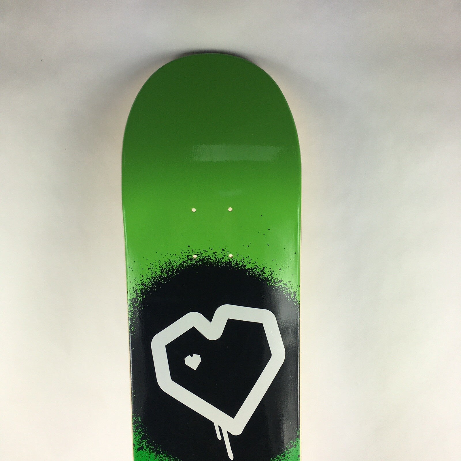 BLUEPRINT skateboards deck 8" RARE quality Spray Heart Green