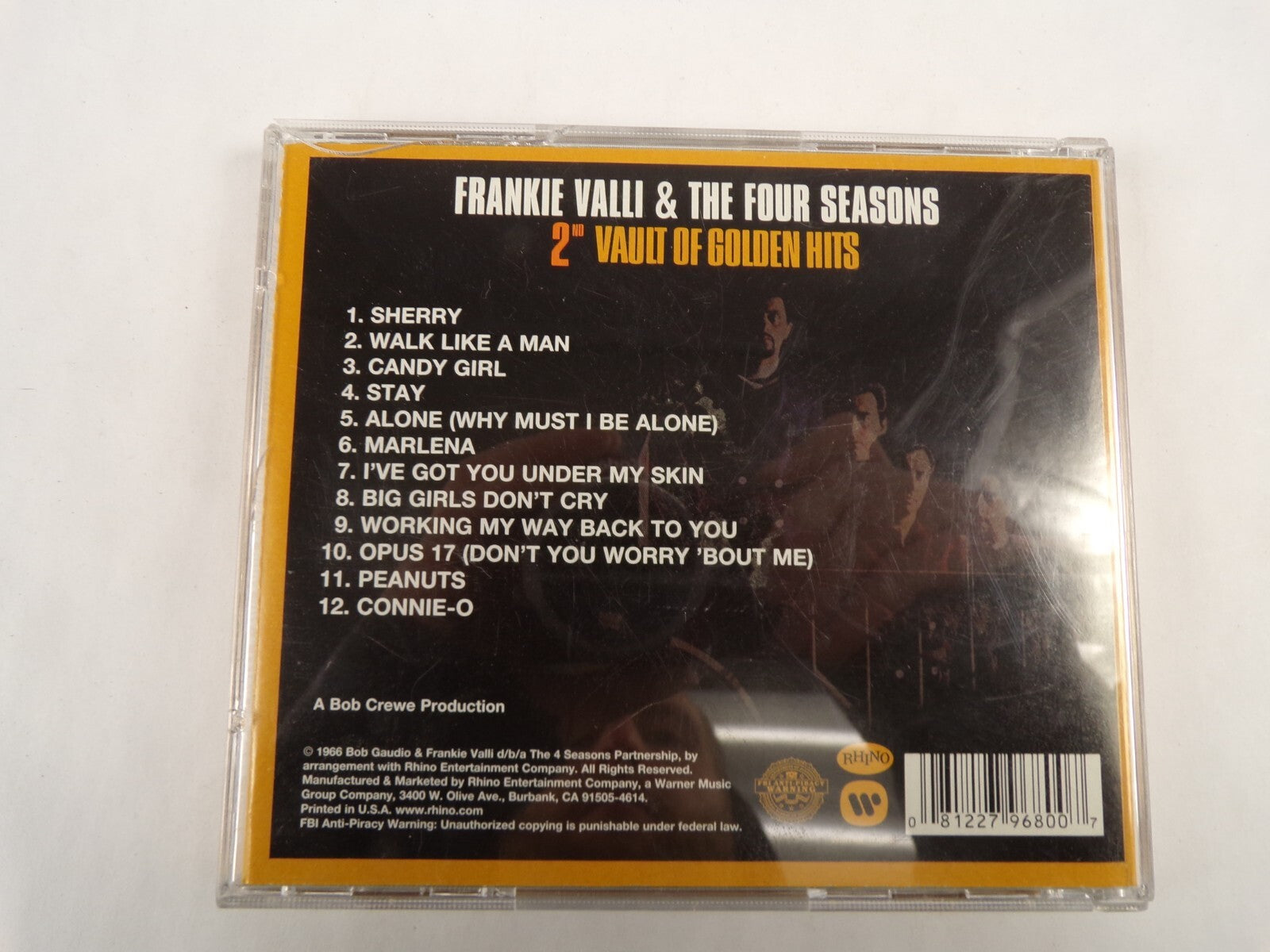 Frankie Valli & The Four Seasons 2nd Vault Of Golden Hits Sherry CD#54