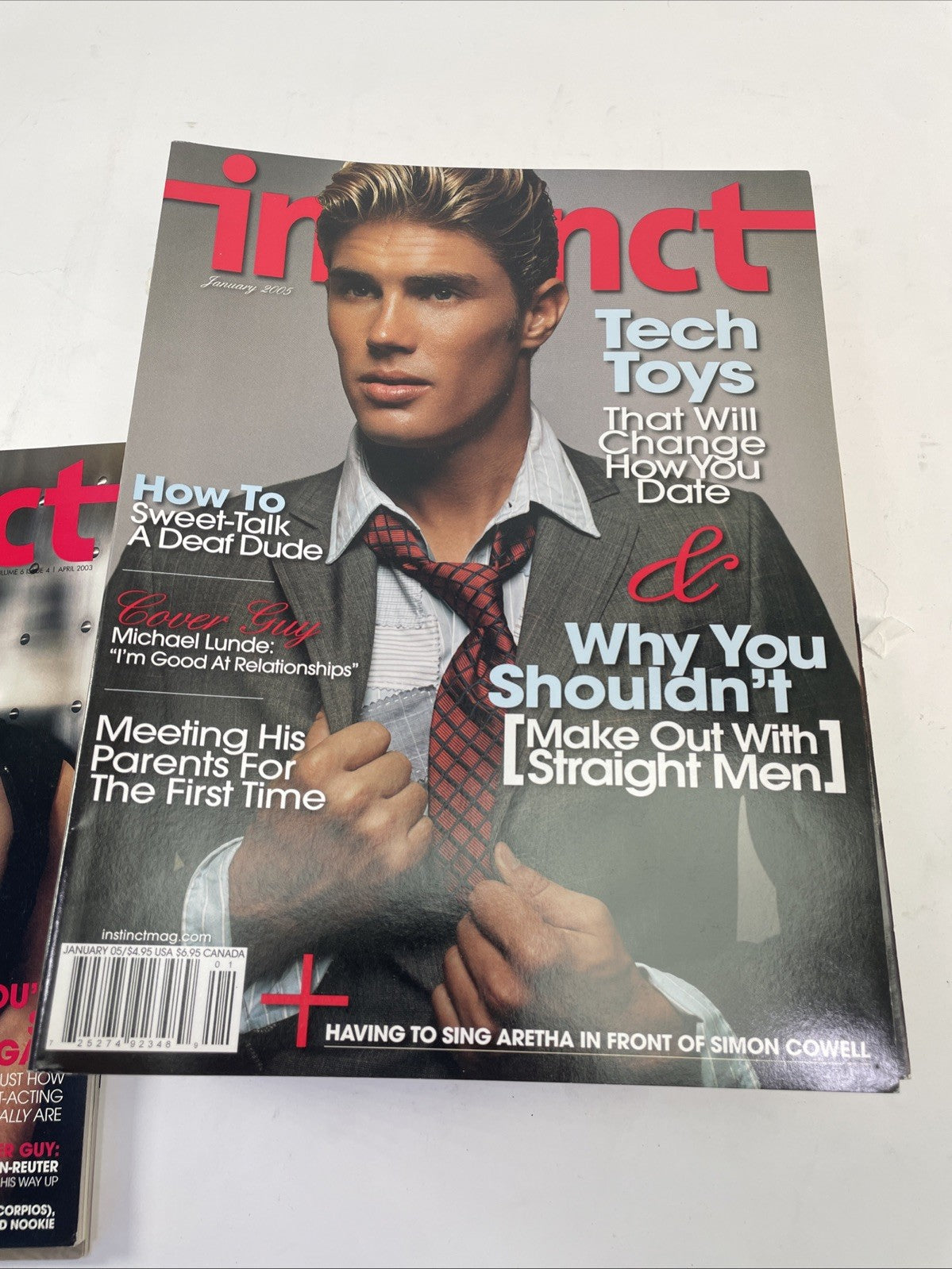 Lot of 20 Instinct magazine 2002 - 2005 Gay Fashion Lifestyle & Entertainment