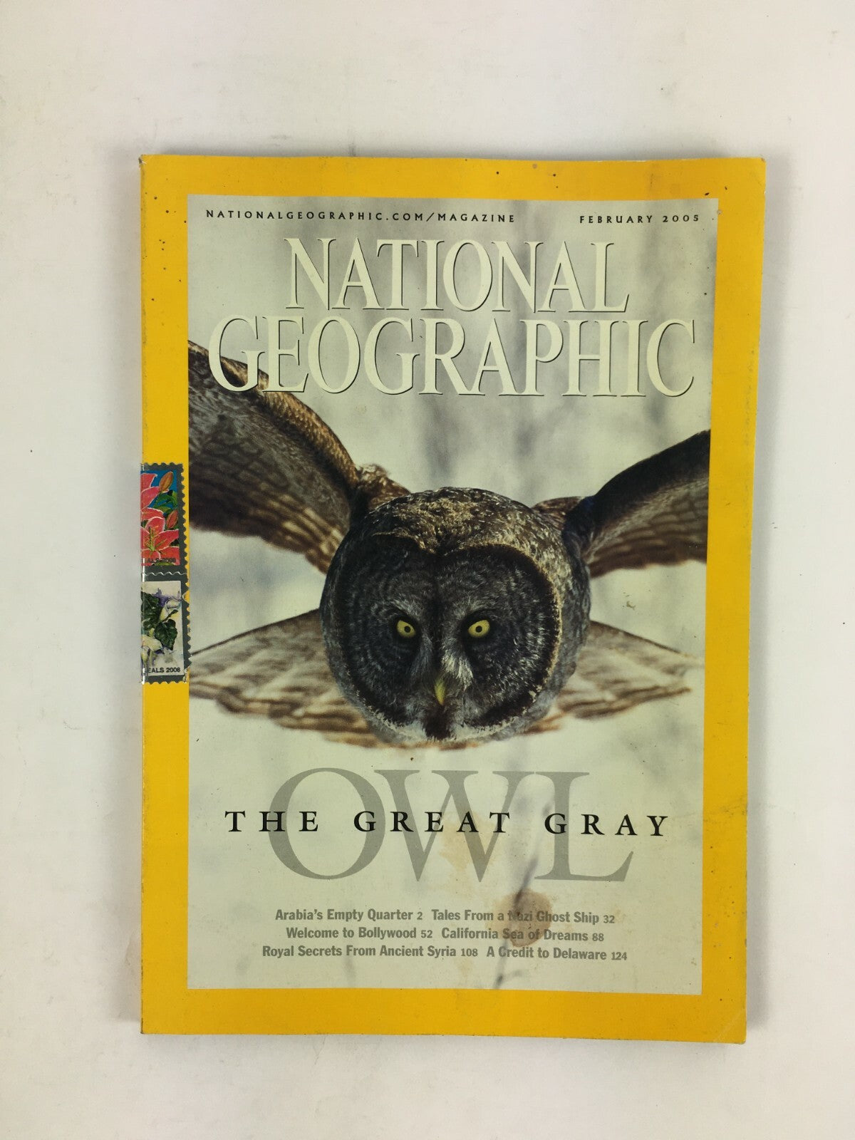February 2005 NationalGeographic Magazine The Great Gray Owl A Credit toDelaware