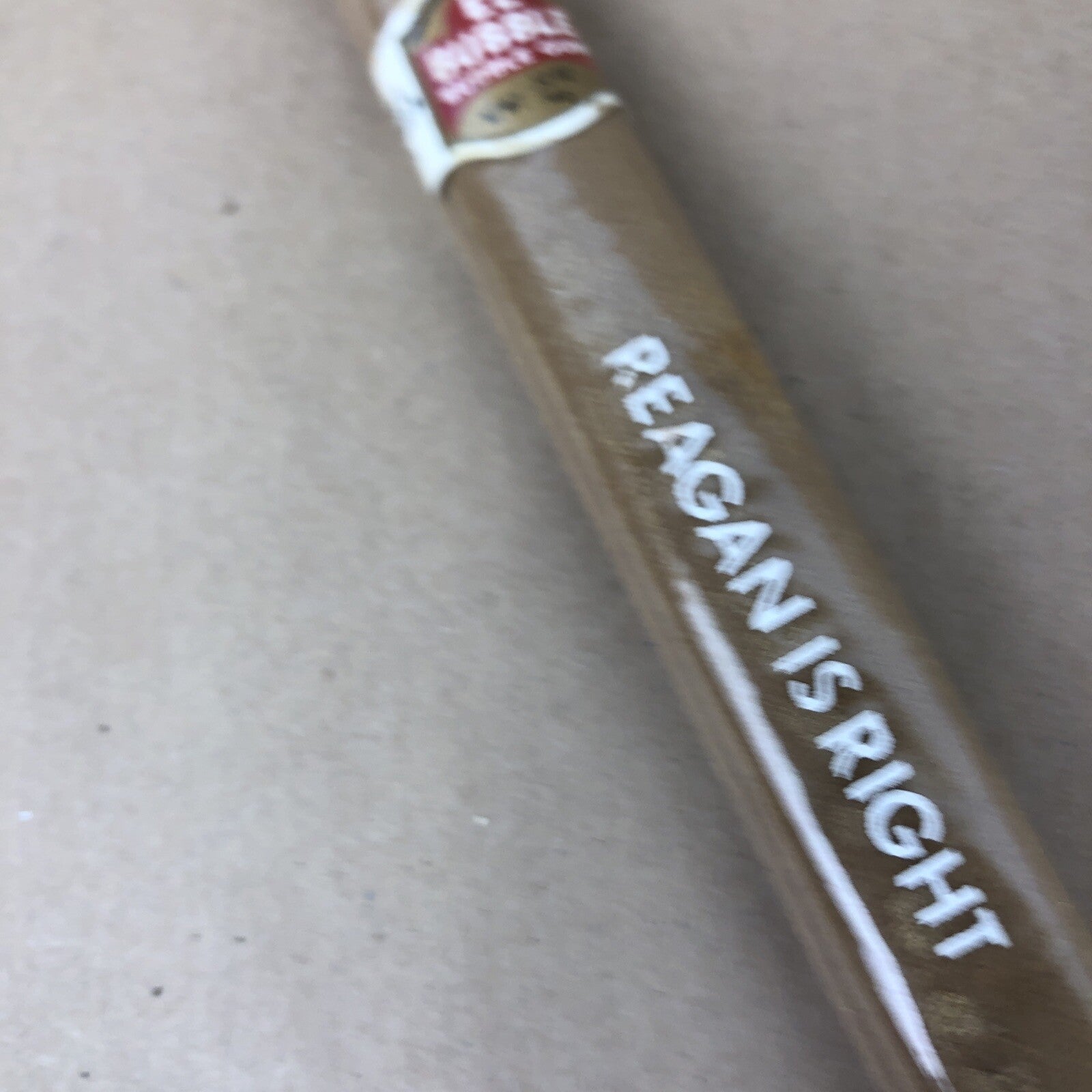 Vintage President Ronald Reagan Is Right El Bubble Gum Cigar Original Wrapper 