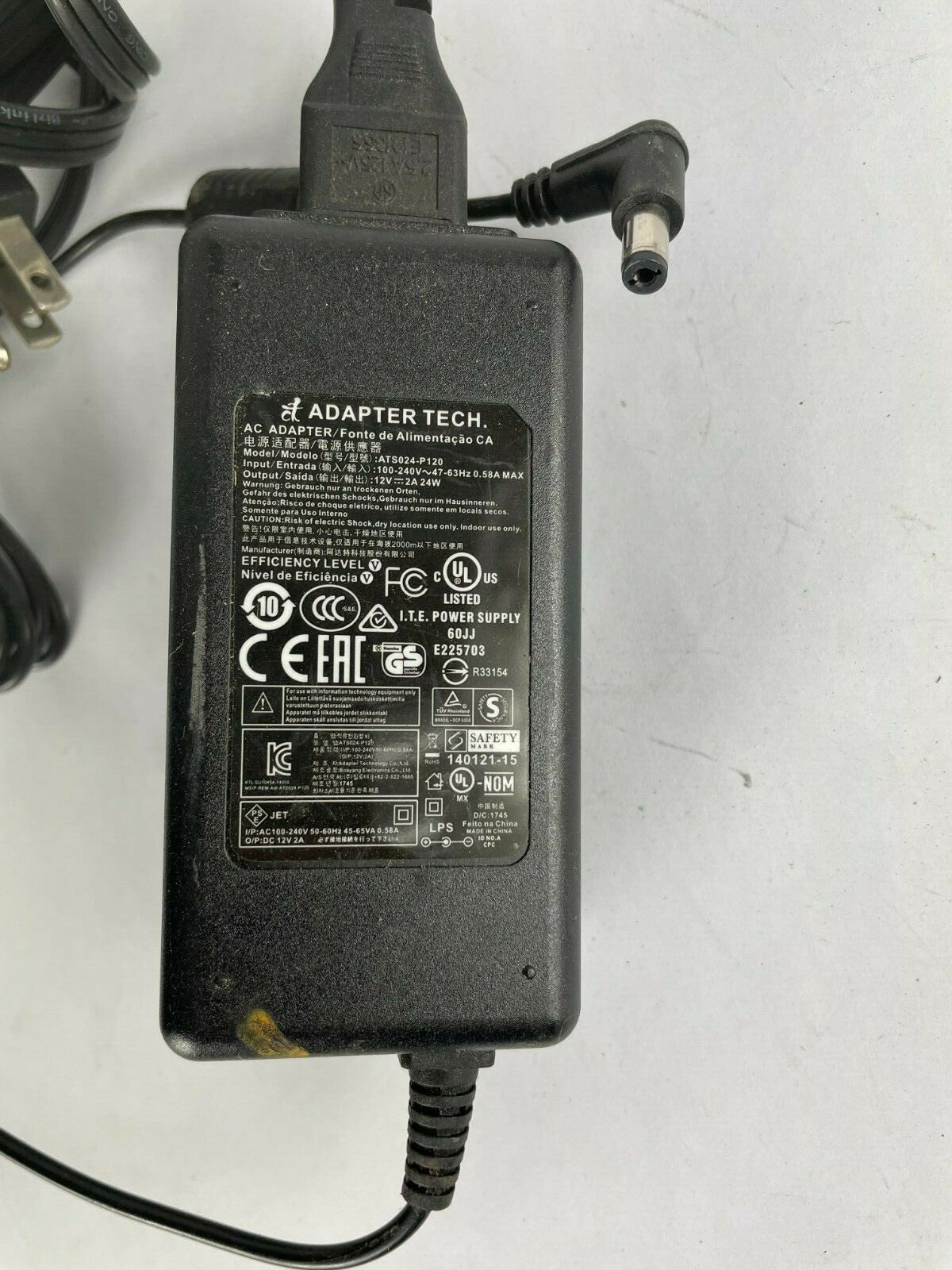 Genuine ATS0224-P120 AC Adapter Output 12 V 2 A Power Supply Adapter A97