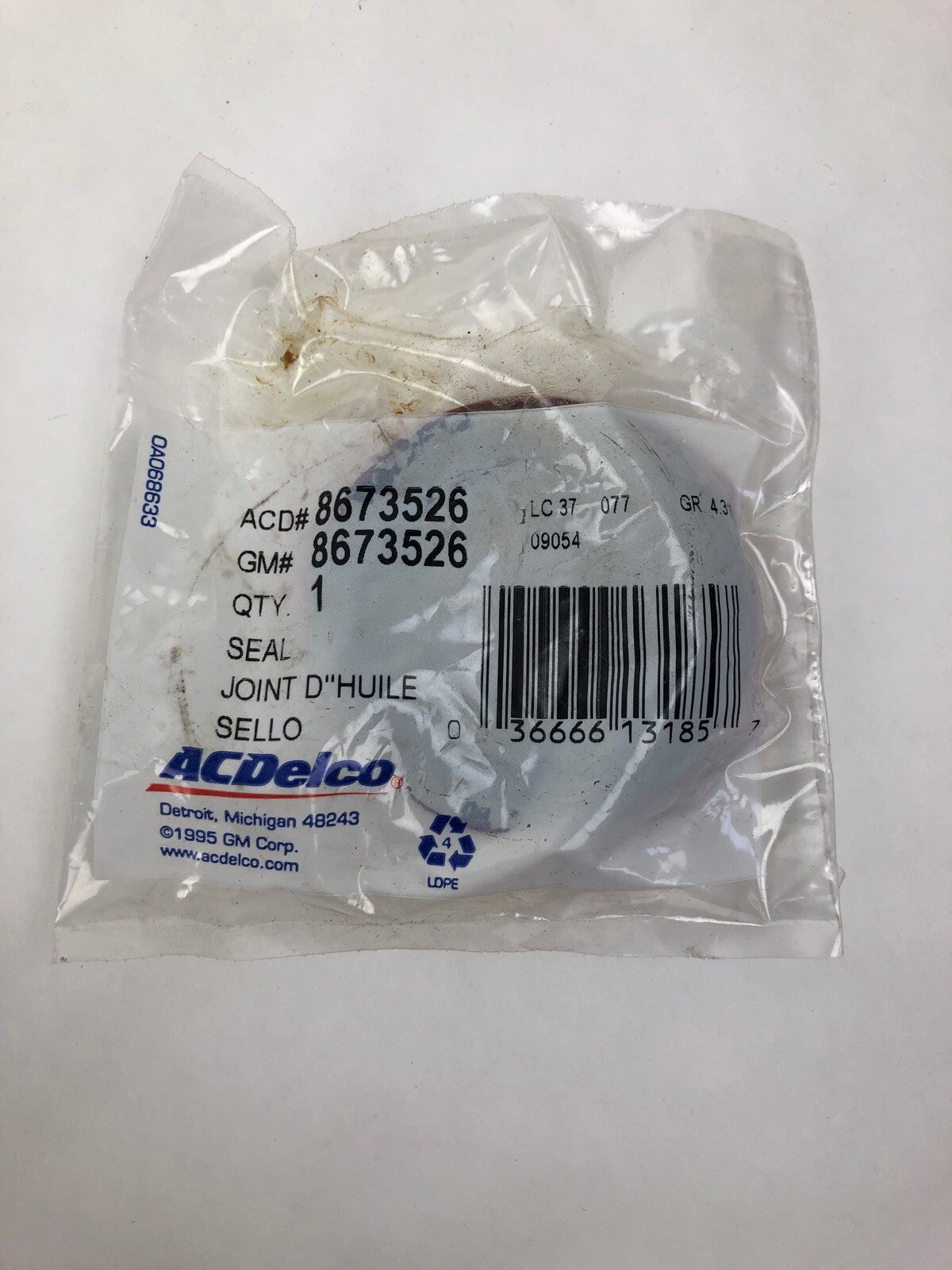 ACDelco GM 1955-77 Chevrolet Buick Pontiac trans extension seal 1243402 FSTSHP