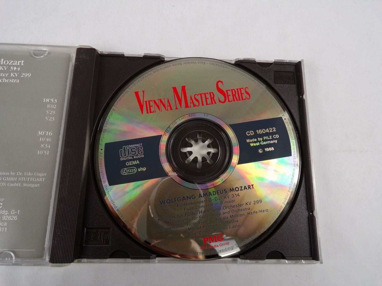 Mozart Flotenkonzert Allegro Aperto Adagio Non Troppo Rondeau Allegretto CD#55