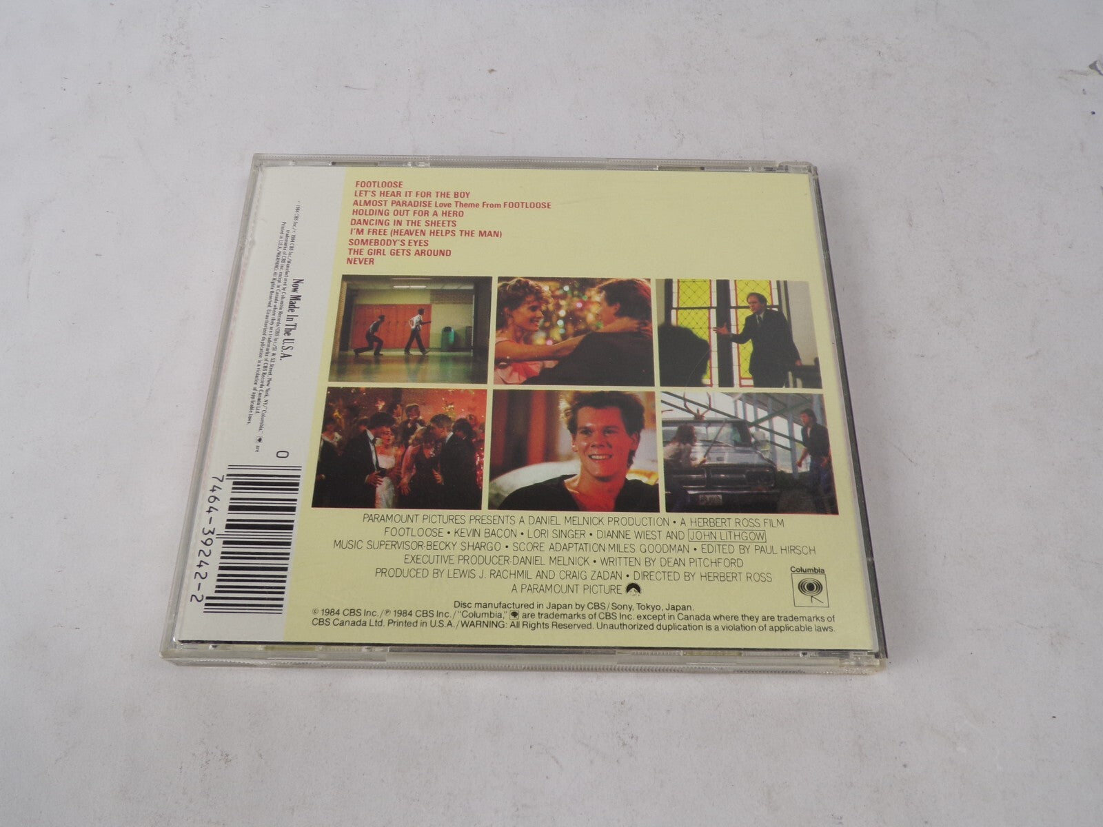 Footloose Original Soundtrack Lets hear It for The Boy Almost Paradise CD#62