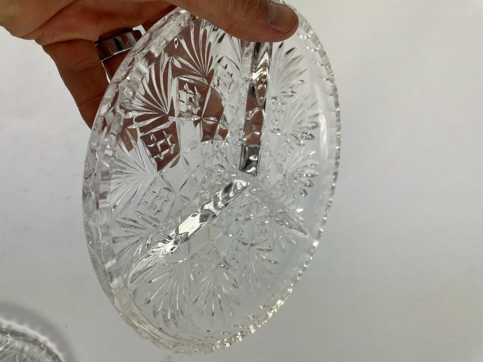 Designed Glass Decorative Lot of 2  