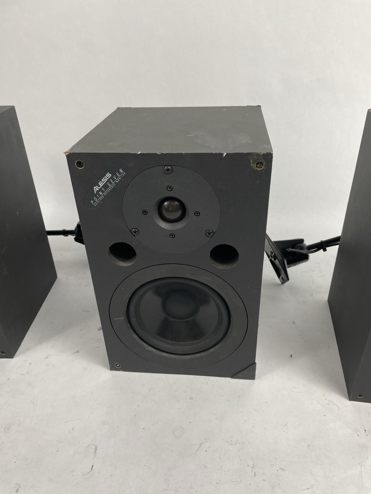 Lot of 3:  Alesis Point Seven Shielded Reference Monitor Speakers 4 Ohms 100W
