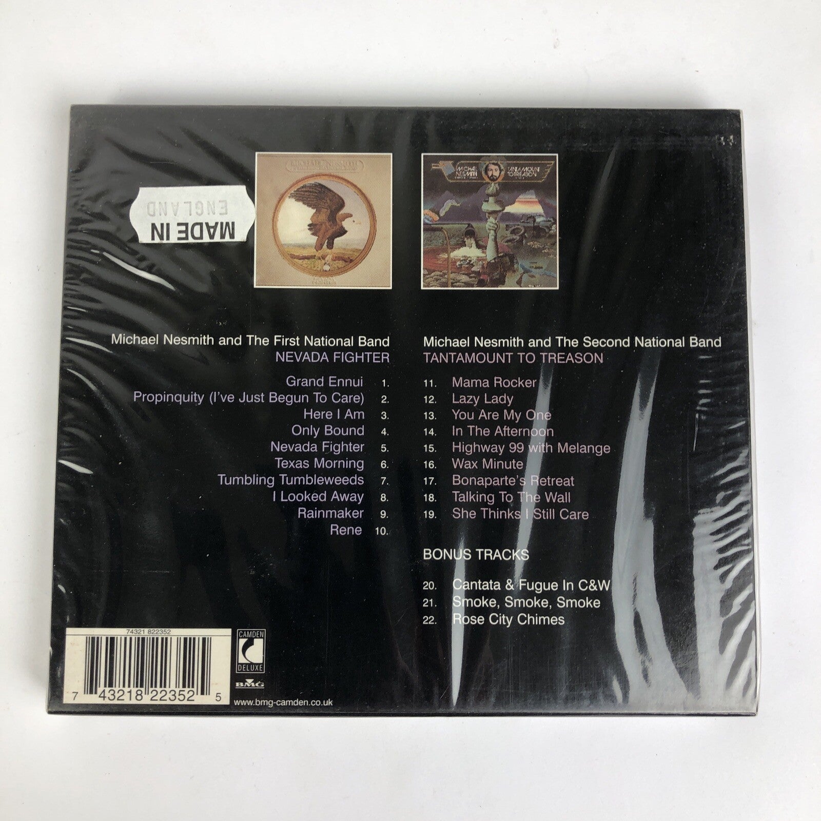 RARE Michael Nesmith Nevada Fighter / Tantamount To Treason UK Import CD BMG #59
