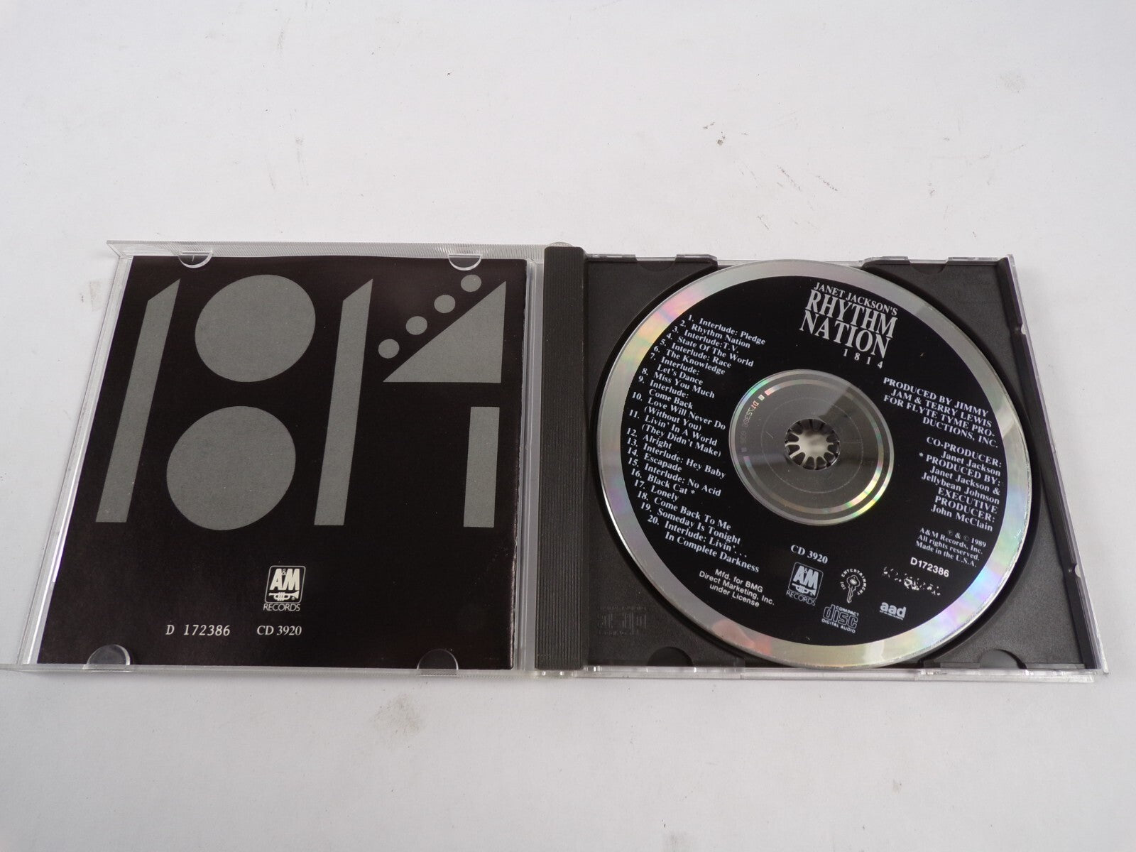 Janet Jackson's Rhythm Nation 1814 Escapade Black Cat Lonely Rhythm Nation CD#48