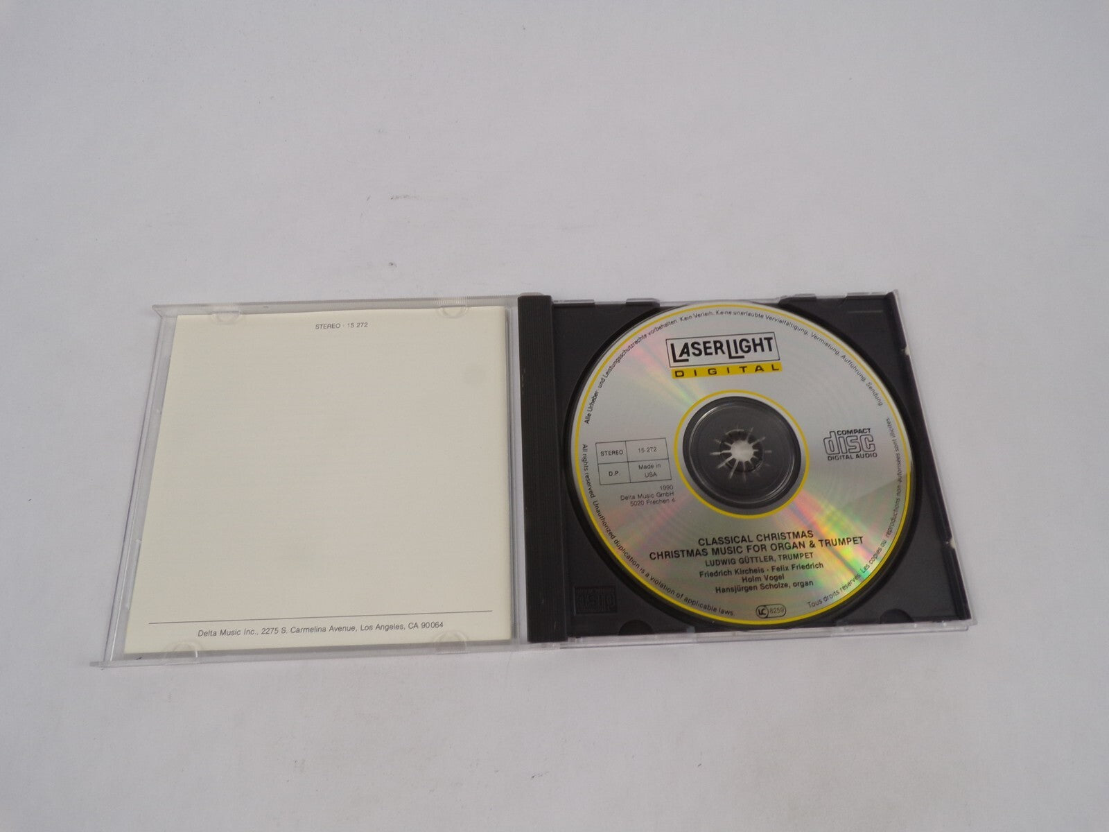 Christmas Music For Organ & Trumpet Ludwig Guttler Trumpet Friedrich KircheCD#69