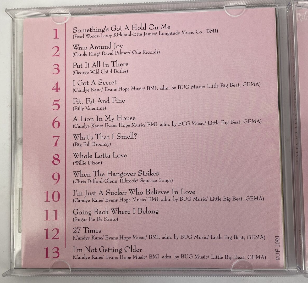 Candye Kane - Whole Lotta Love Digital Audio CD (2003) #RUF Records 13 Tracks JK