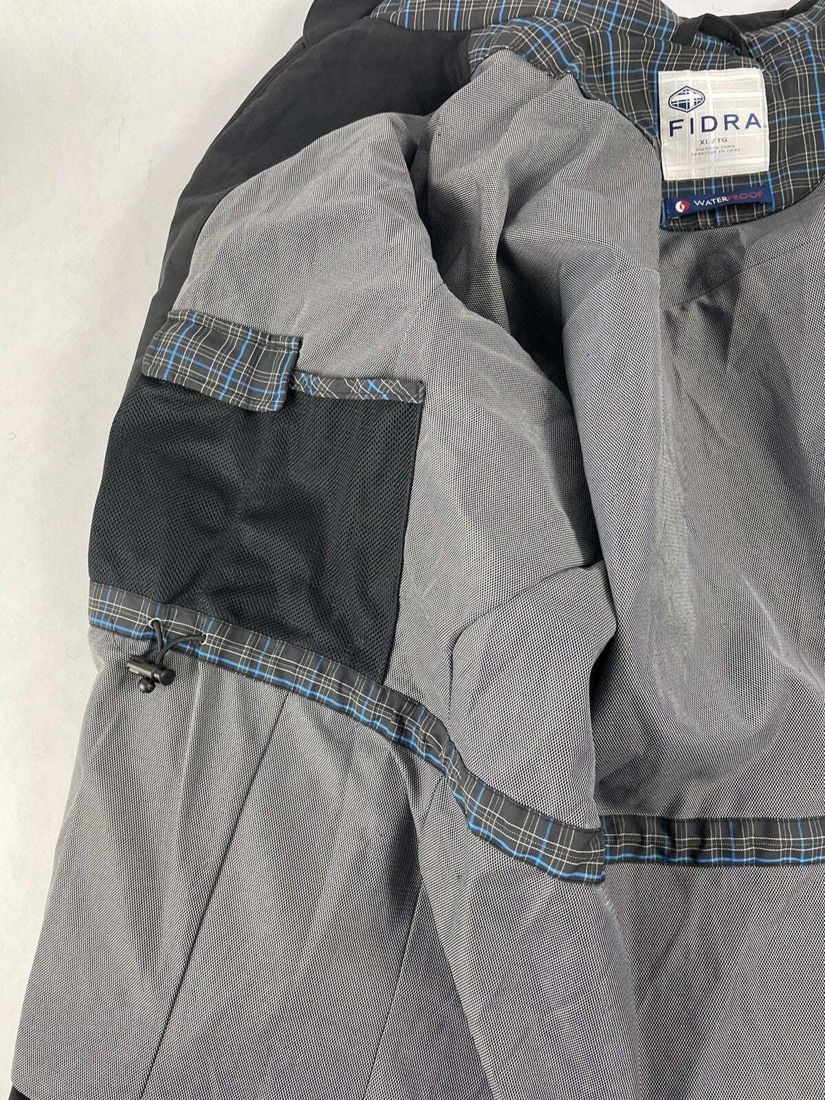 Fidra Jacket Mens Size XL 1/4 Zip Collared Zip Black Gray