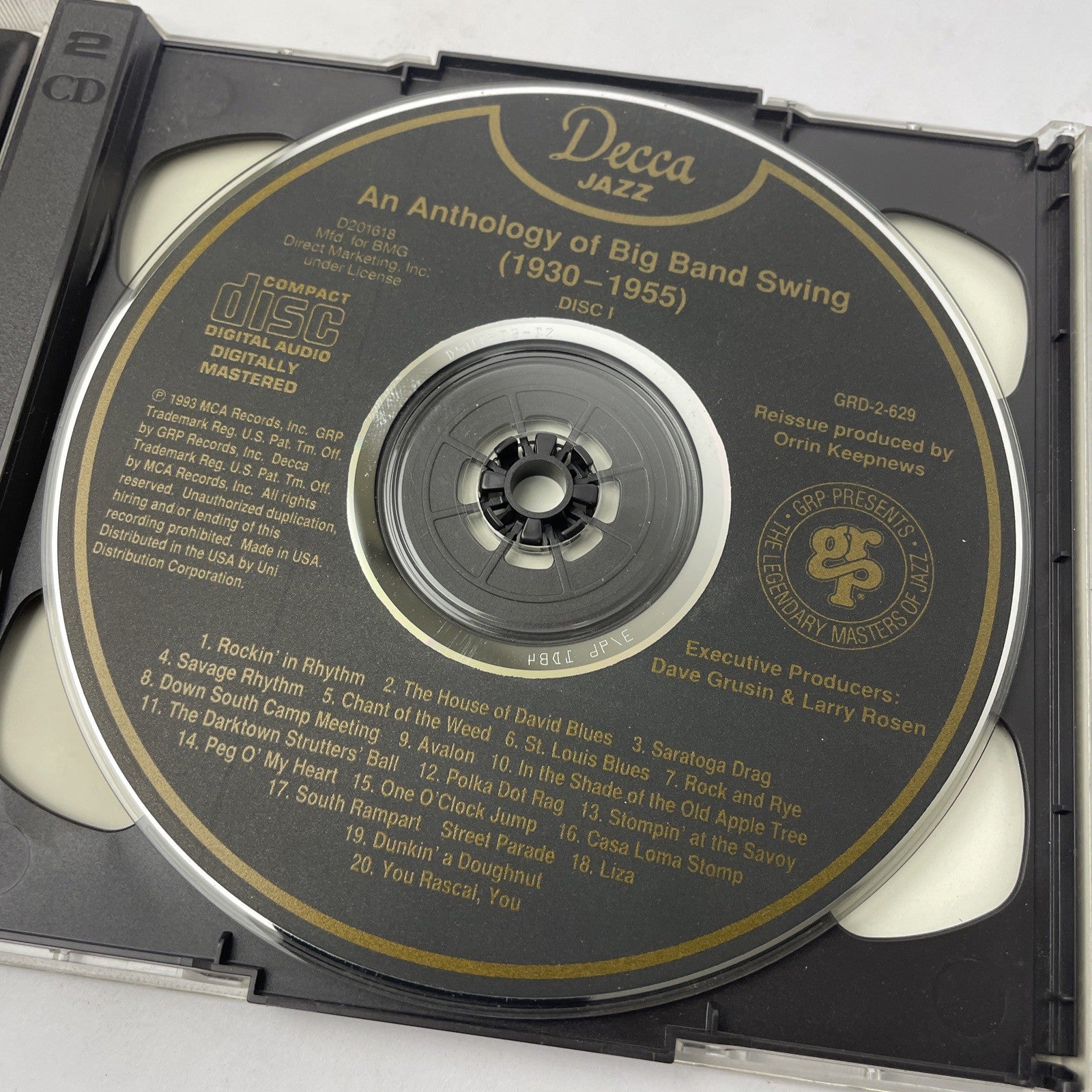 An Anthology of Big Band Swing: 1930-1955 (2-disc CD, 1993) MINT DISCS        #1