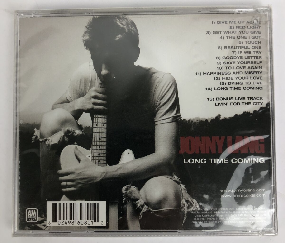 Jonny Lang - Long Time Coming - CD 2003 A&M Records New Sealed #53