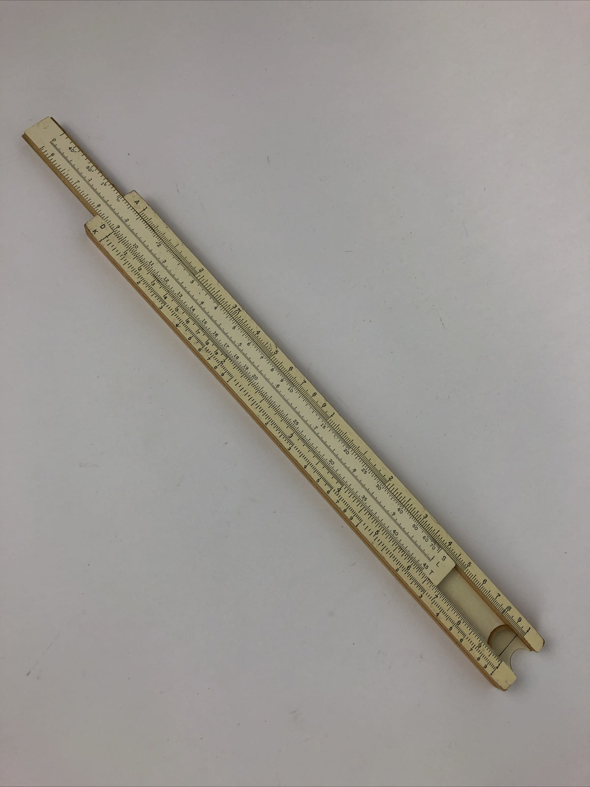 K&E Slide Rule N4058W Original Leather Case complete Made in the USA * VGC