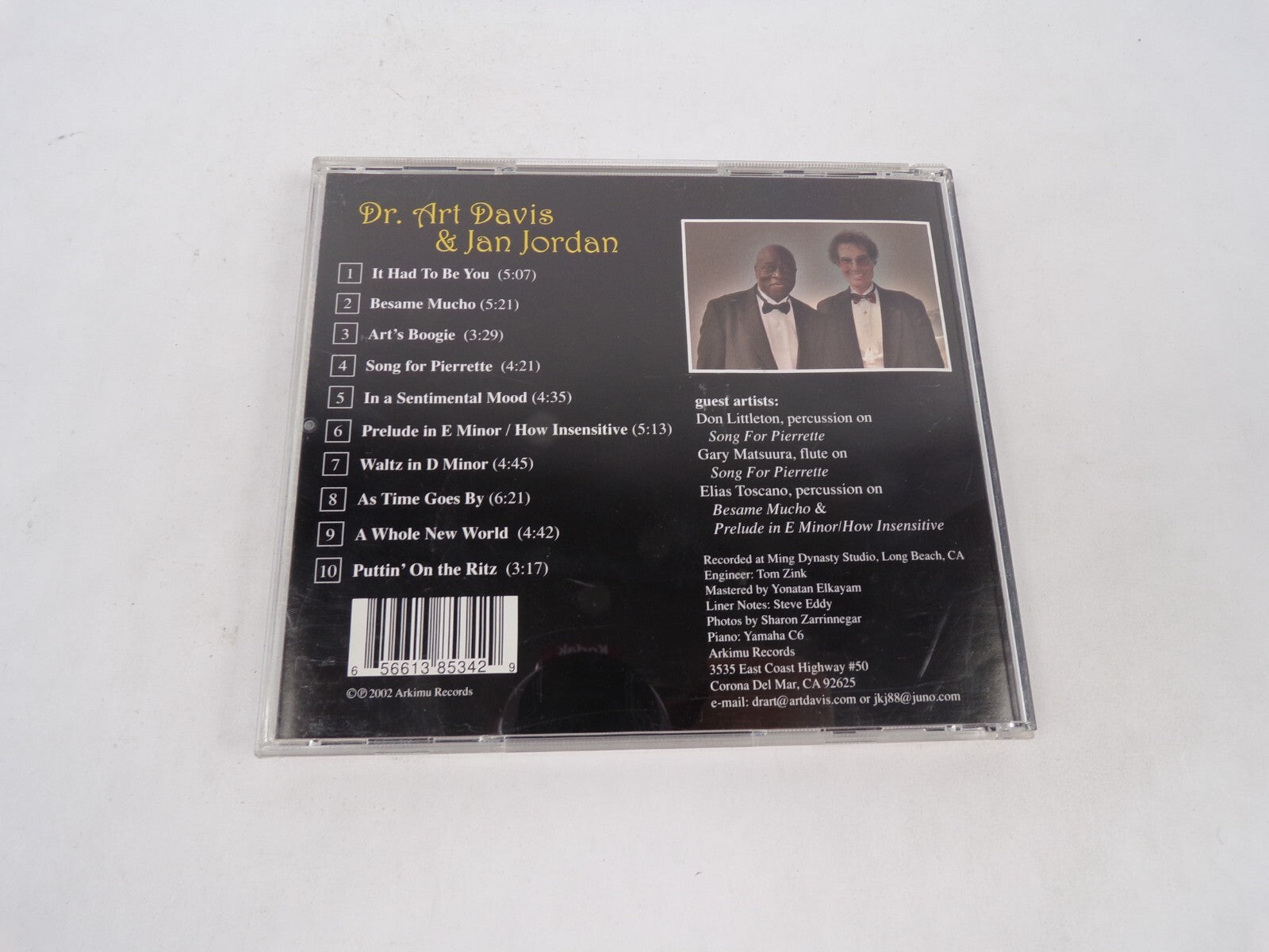Puttin' On The Ritz Dr. Art Davis & Jan Jordan It Had To Be You Besame MuchCD#71