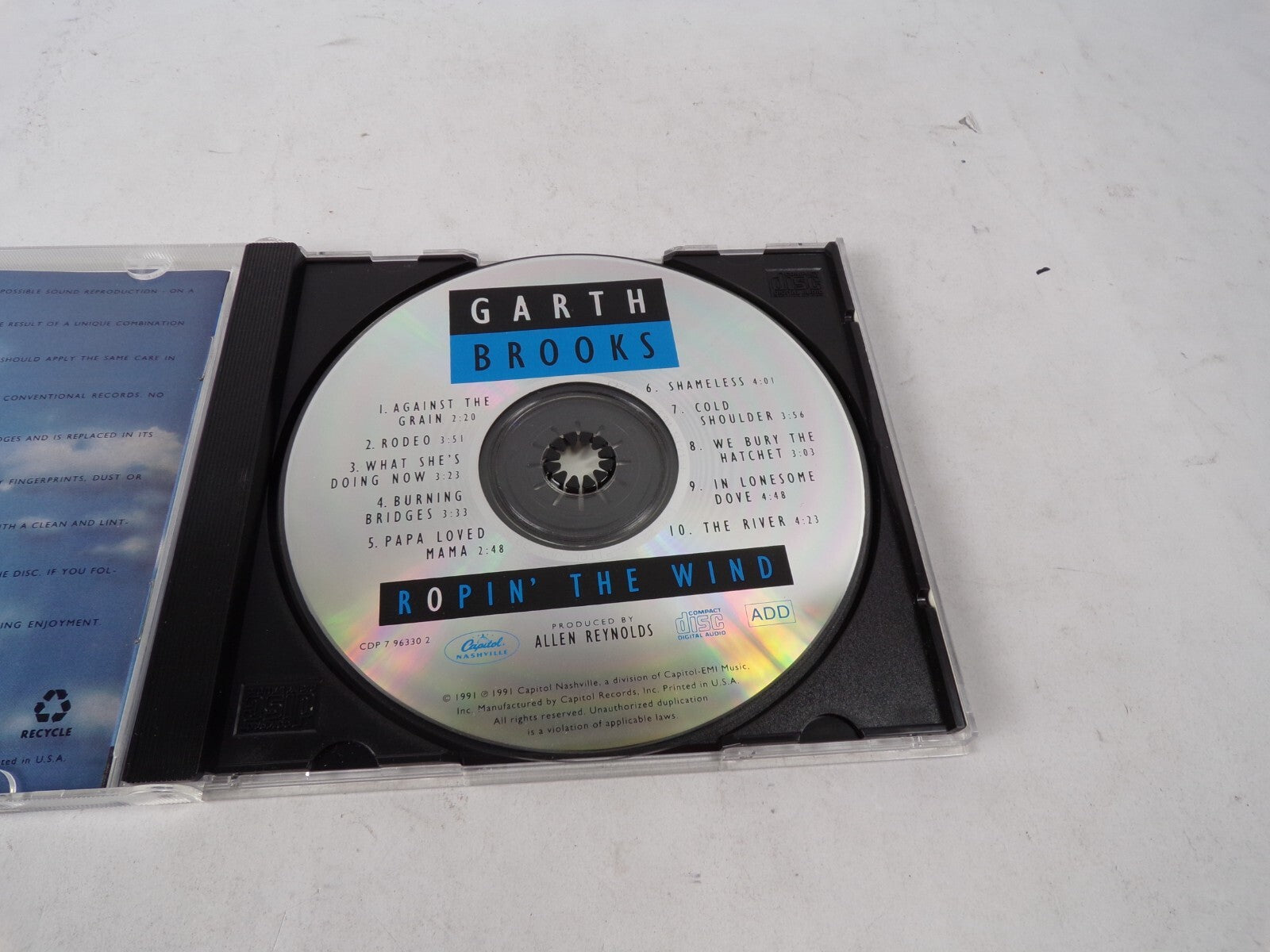Garth Brooks Ropin The Wind Rodeo What She's Doing Burning Bridges CD#62