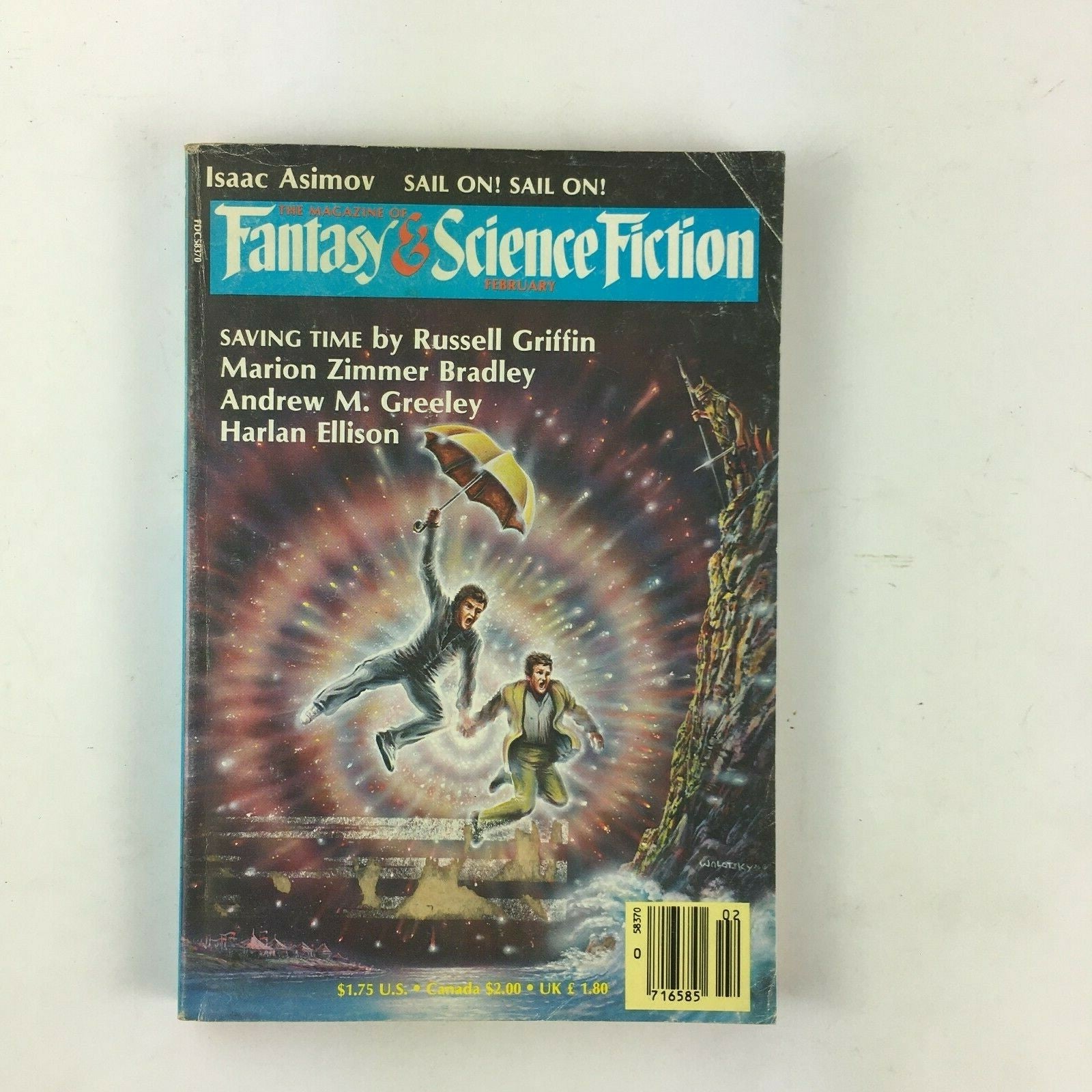 February Fantasy&Science Fiction Magazine Marion Zimmer Bradley Andrew M.Greeley