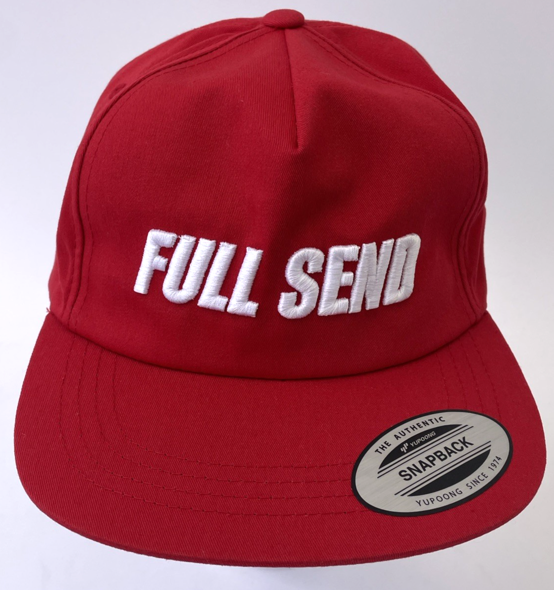 Full Send Red Snapback The Classic by Yupoong Nelk Boys FSG-70-1773-RED-OS OSFA