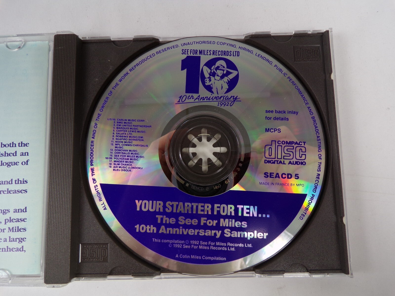 Your Starter For Ten .....The See For Miles 10th Anniversary Sampler CD #19