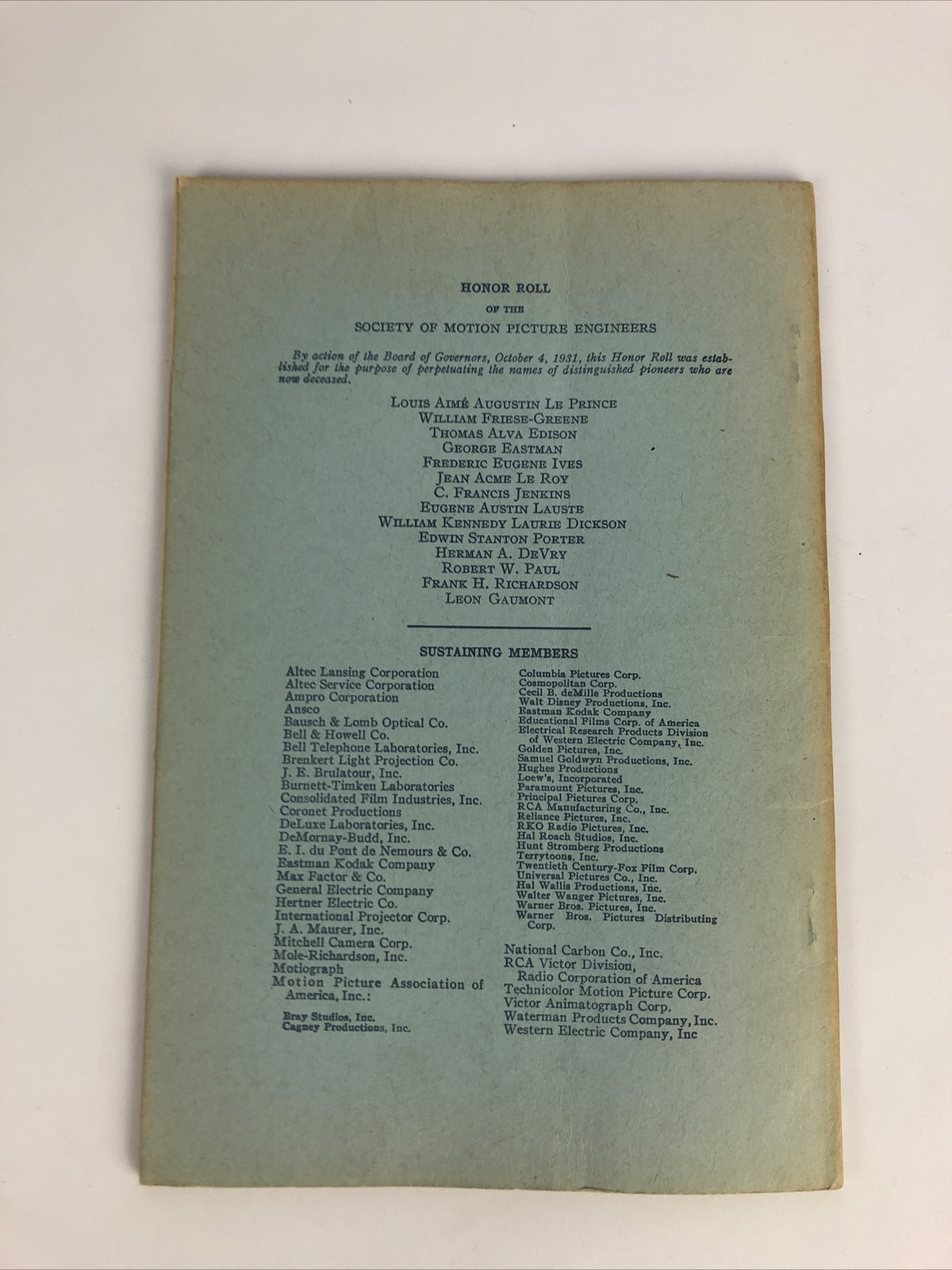 SMPE Journal Of The Society Of Motion Picture Engineers September 1946 VOL 47