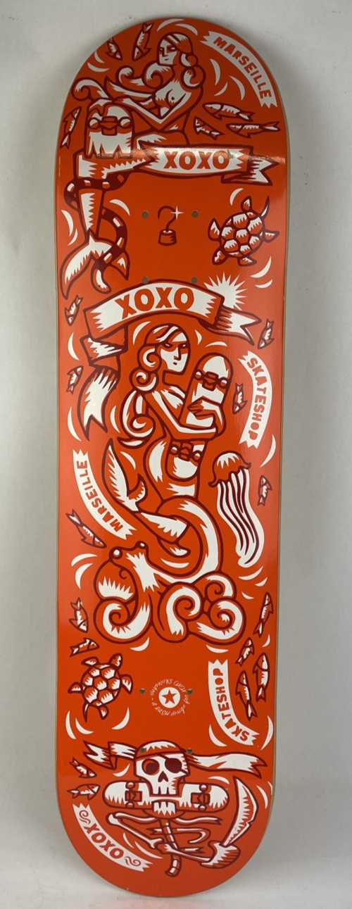 Vintage Woodchuck Laminates Circa 2001 XOXO Skateshop Skateboard Deck 7.6"