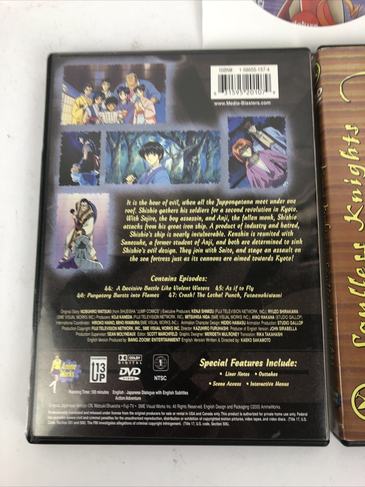 Rurouni Kenshin Tales Of Meiji- Soulless Knights + Faces Of Evil Legend Of Kyoto