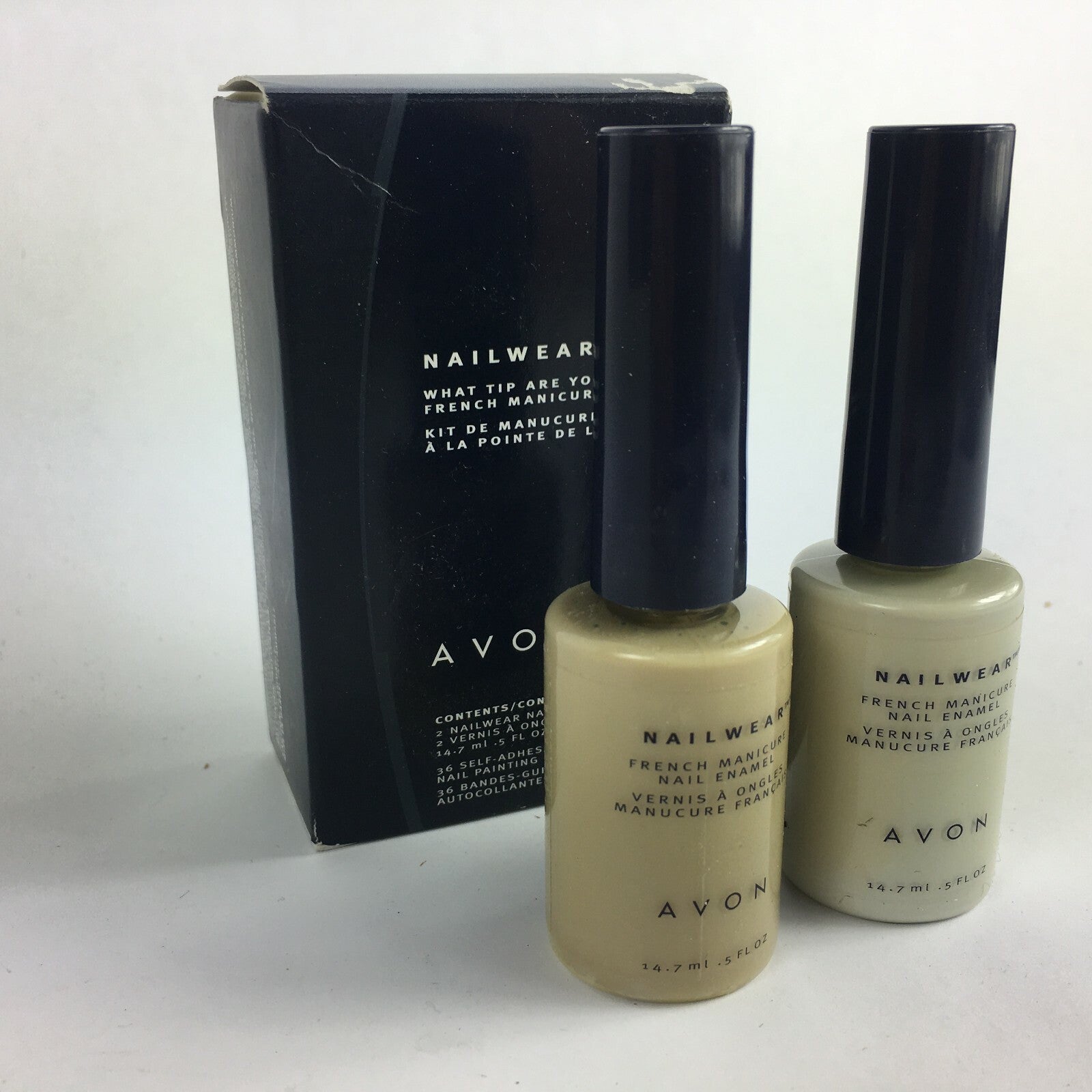 Avon Nailwear What Tip Are You ? French Manicure Kit Nail Enamel B2