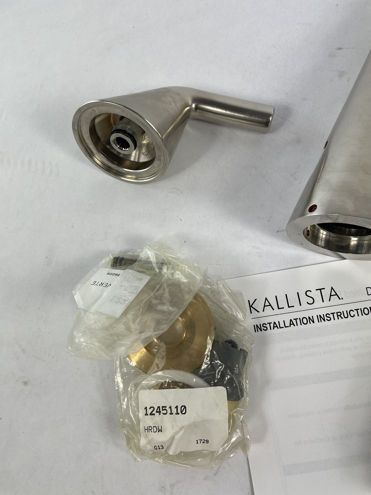 Kallista Taper Deck Mounted Roman Tub Filler Brushed Nickel P24803-LV-AG