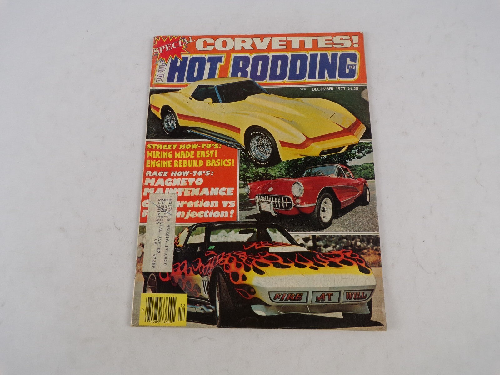 December 1977 Hot Rodding Magazine Magneto Maintenance Fuel Injection Corvettes