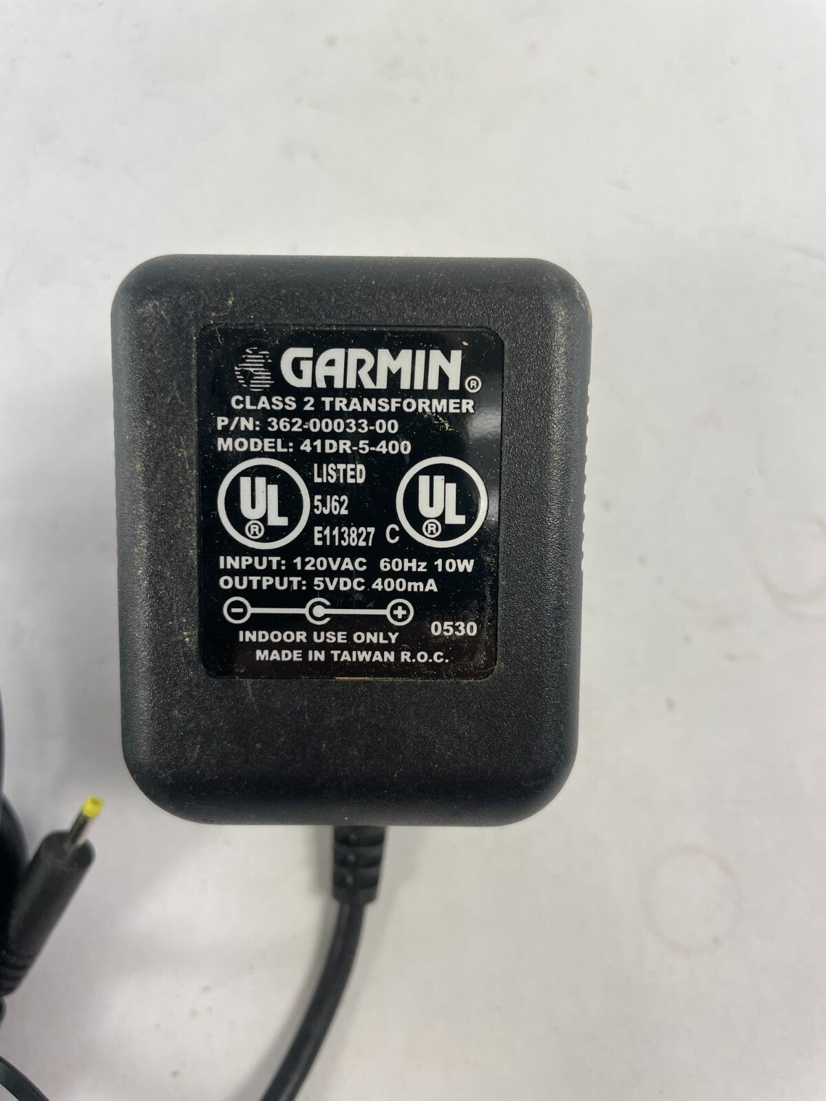 Geniune Garmin 41DR-5-400 Output 5V 0.40 A Power Supply Adapter B01