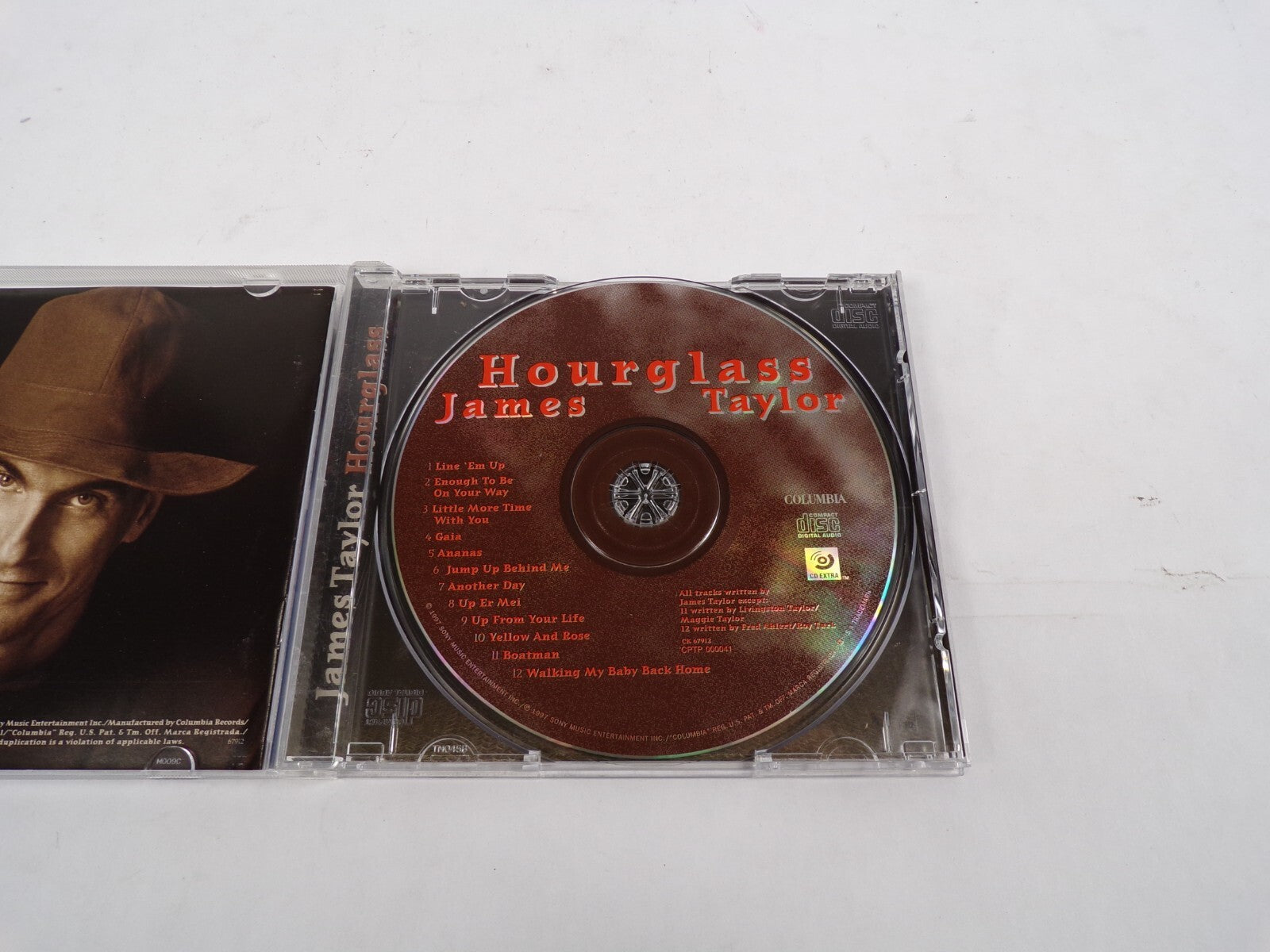 James Taylor Hourglass  Line Em Up Enough To Be On Your Way Little More CD#30