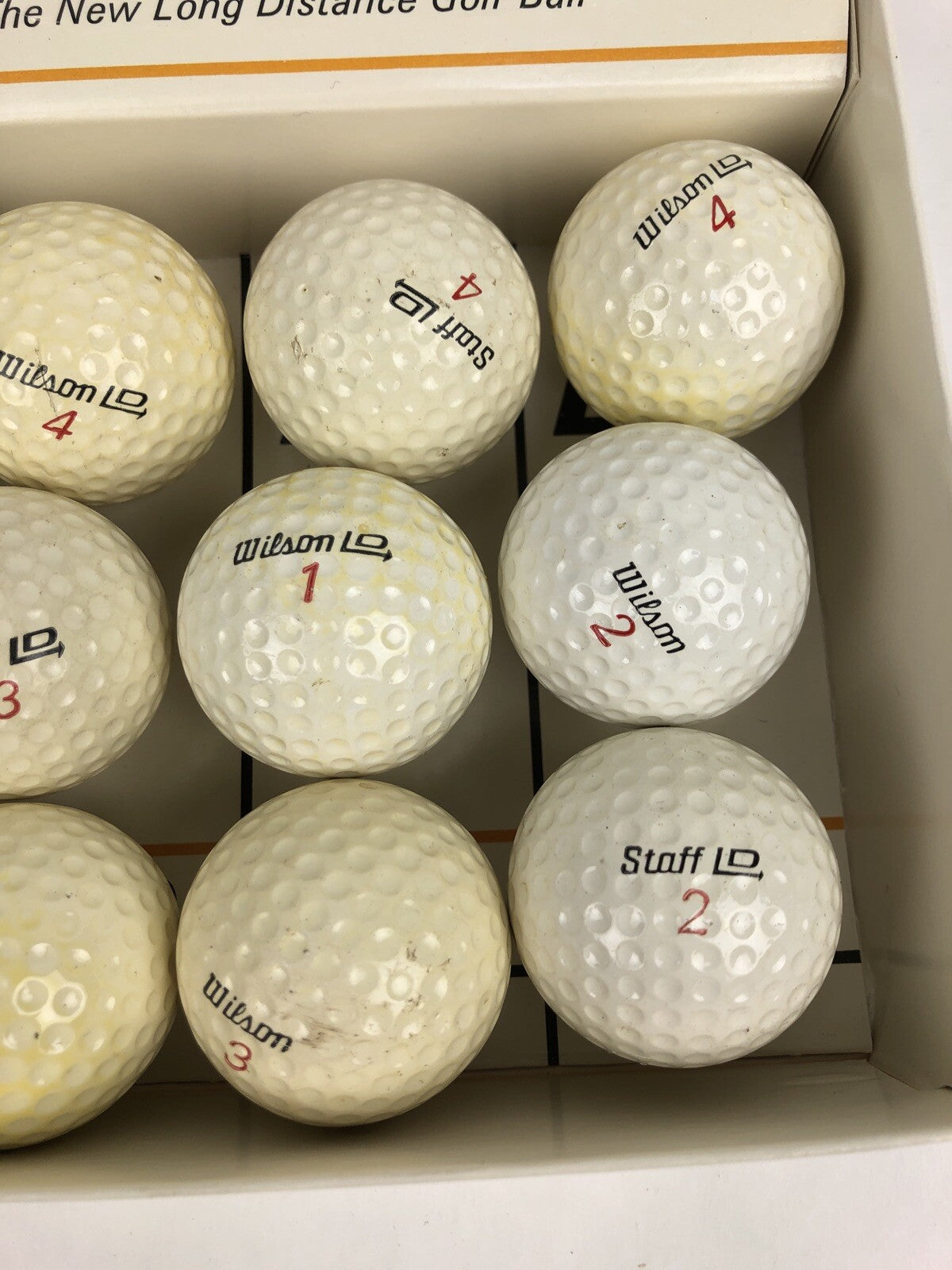 Wilson LD Golf Balls 1 Dozen Box (12 Balls Total) Surlyn Cover Rare Vintage