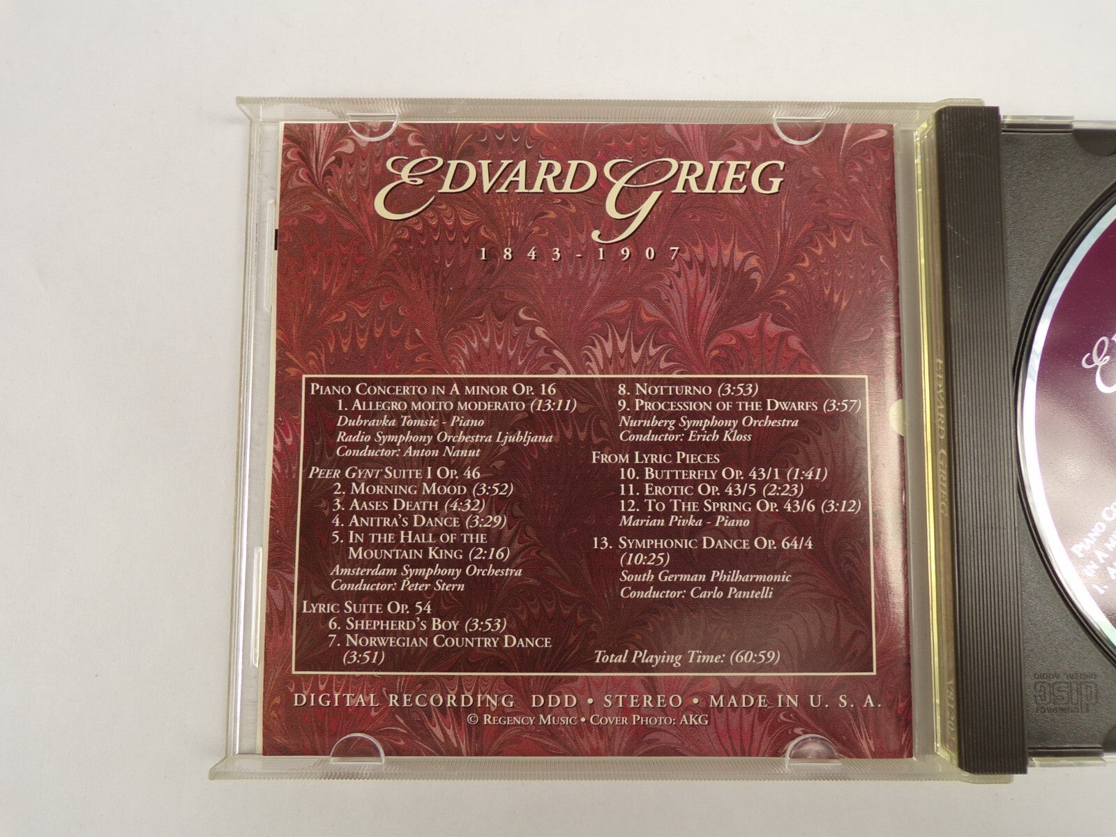 The Masterpiece Collection Rieg Peer Gynt Suite CD#49