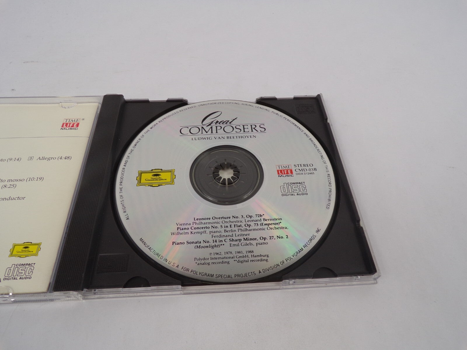 Beethoen Creat Composers Allegro Con Brio Andante Con Moto Allegro CD#69