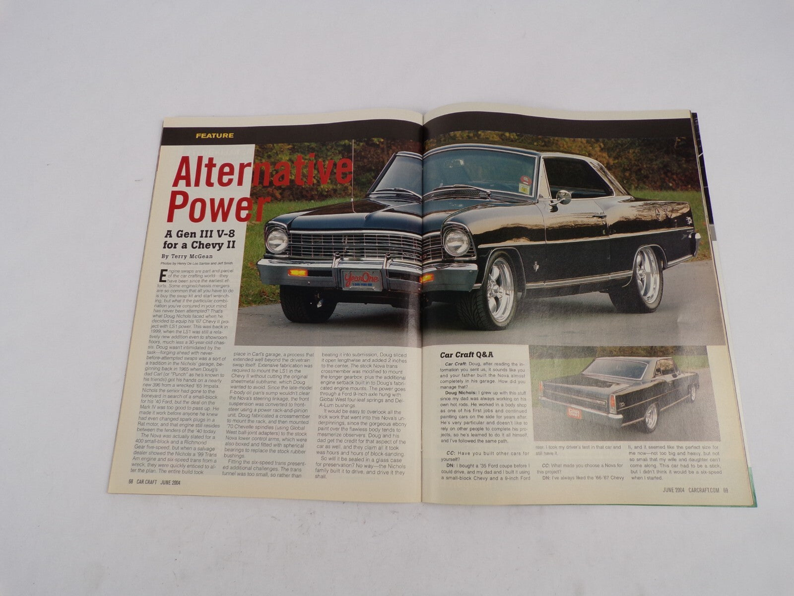 June 2004 Car Craft 7 Sizzlin' Steps To Power Hot Hemi: Cutaway Pull-Out Poster