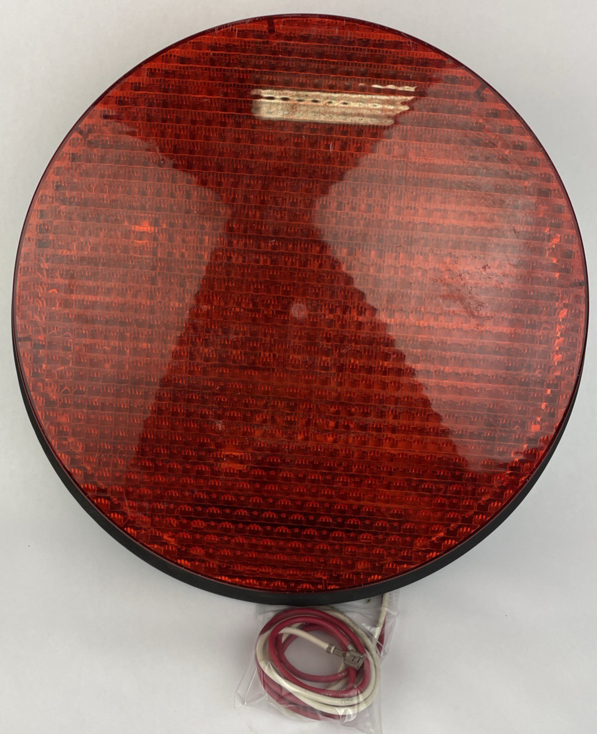 12" General Electric GE RED LED Traffic Light Signal Lens 120V Model  DR6     aa