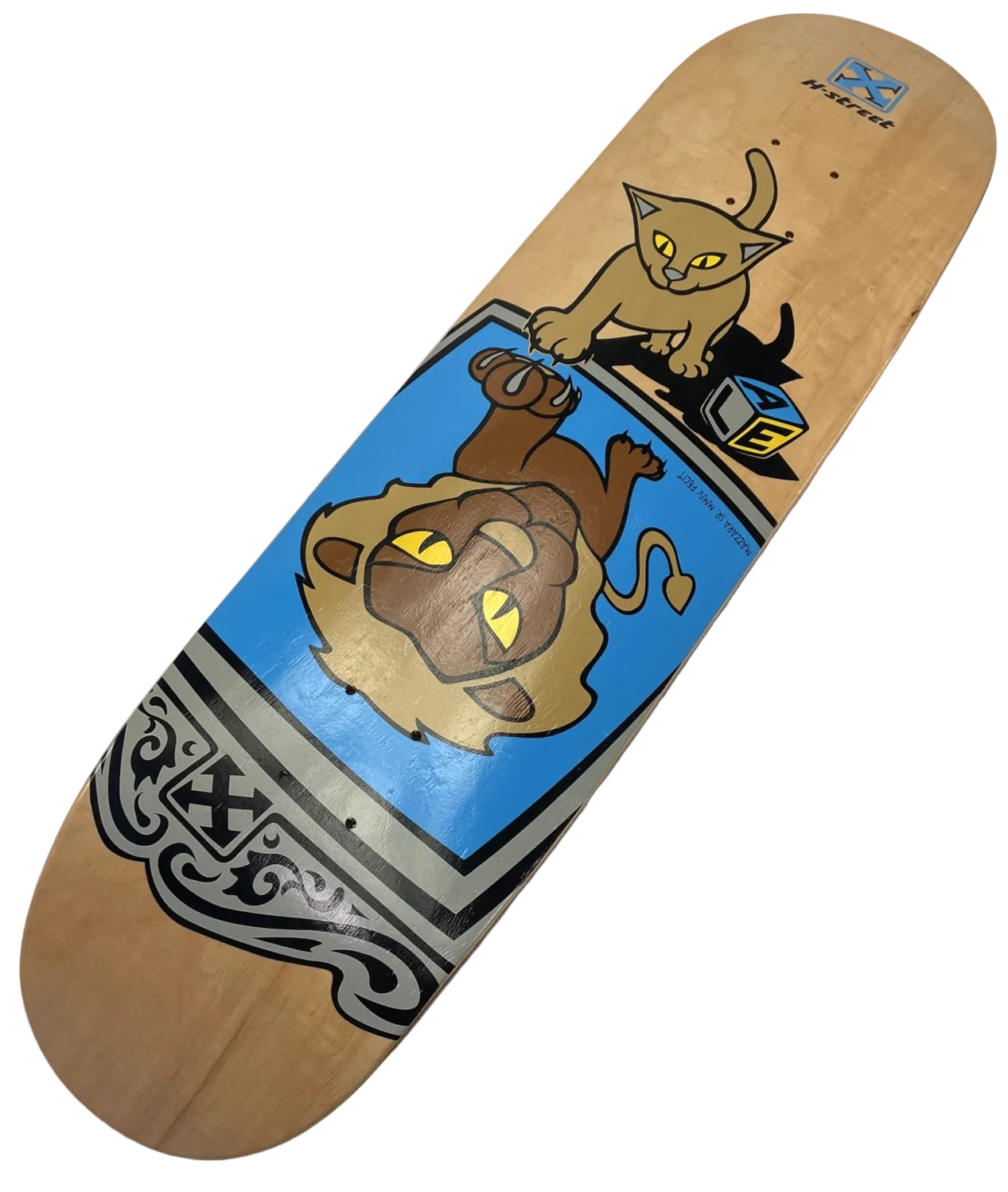 H-Street Skateboards ALE MAZZARA Kitty Lion Reflection Pro Model Skateboard Deck