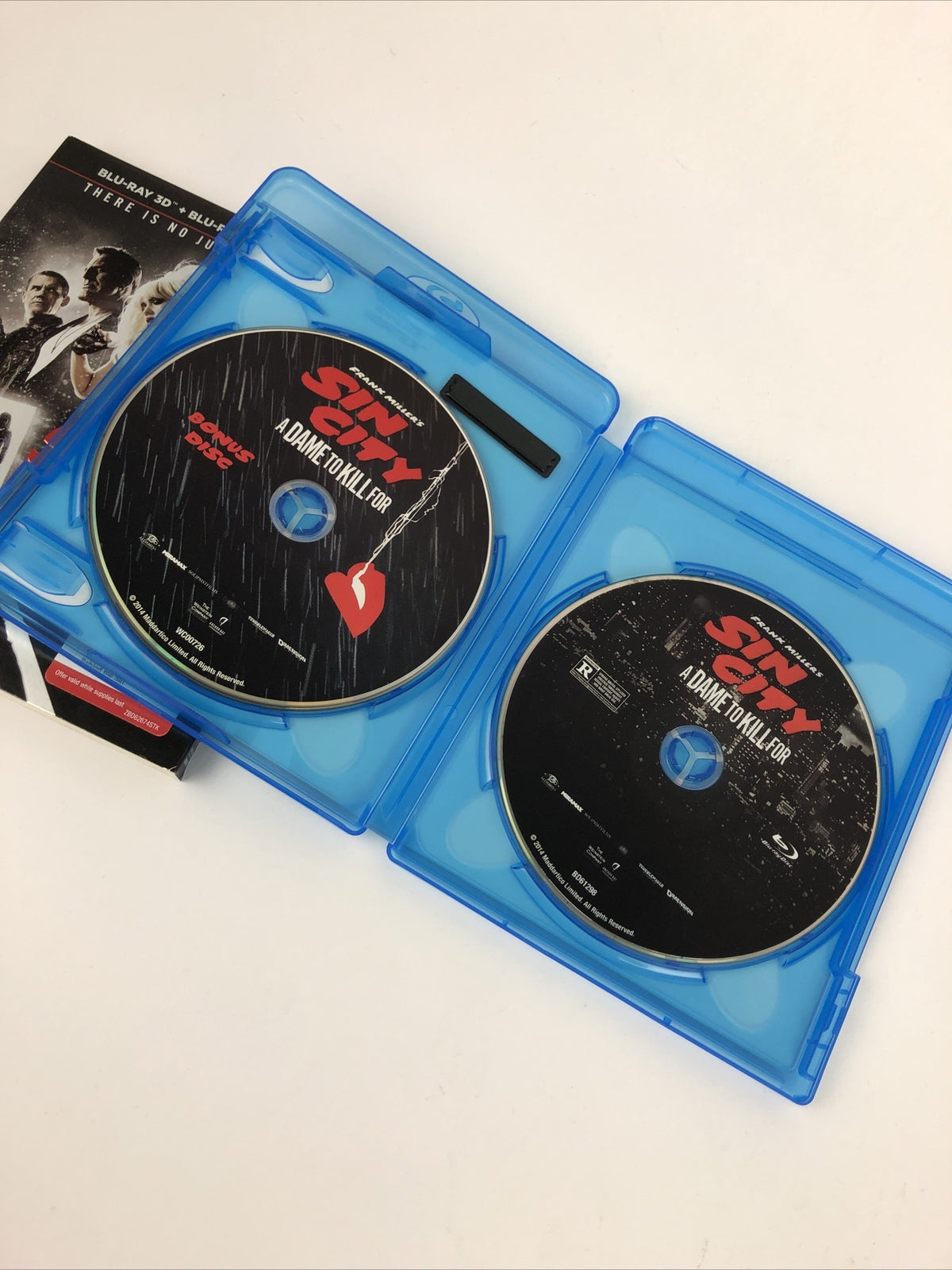 Sin City: A Dame to Kill For (Blu-ray 3D) w/ Slipcover, Mint Discs Guaranteed