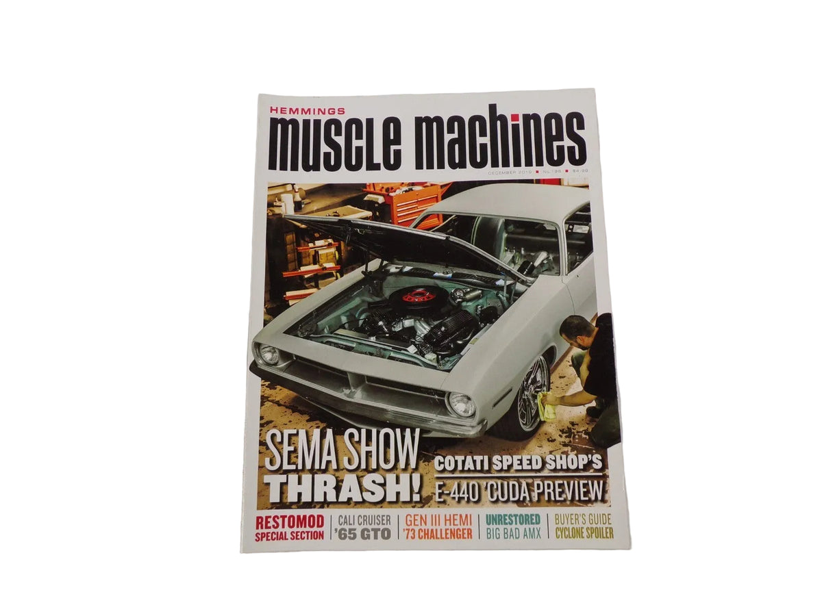 December 2019 Muscle Machines Magazine Sema Show Thrash! Cotati Speed Shop's E-4