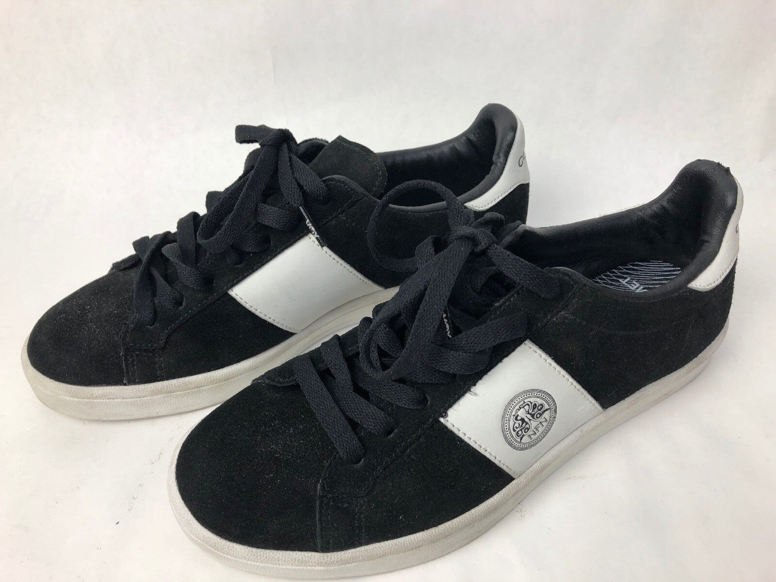 Men’s Gourmet Footwear Sneakers Size 8.5 ROSSIL Black Suede SKATE Shoes FSTSHP