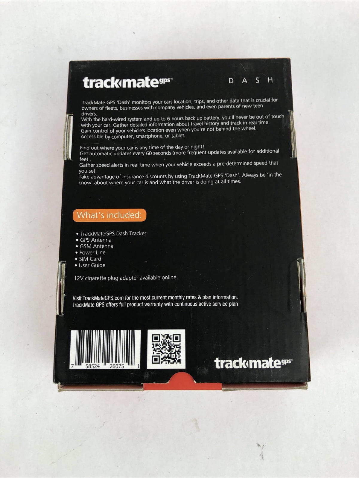 TrackMate real-time GPS vehicle tracker hardwired dash unit OEM fleet tracking device