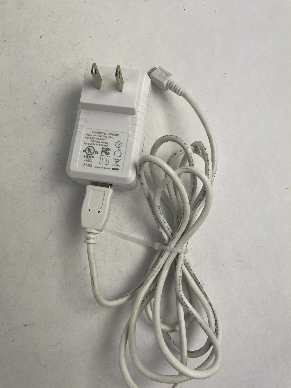 Genuine Ac Adapter SP-13C0502100-U Output 5 V 2100 mA Power Supply Adapter A77